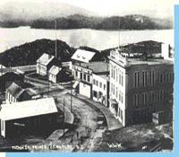 The original library building, circa 1922